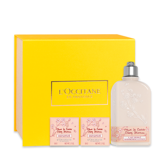 Presente com Sabonetes e Lo&ccedil;&atilde;o Flor de Cerejeira